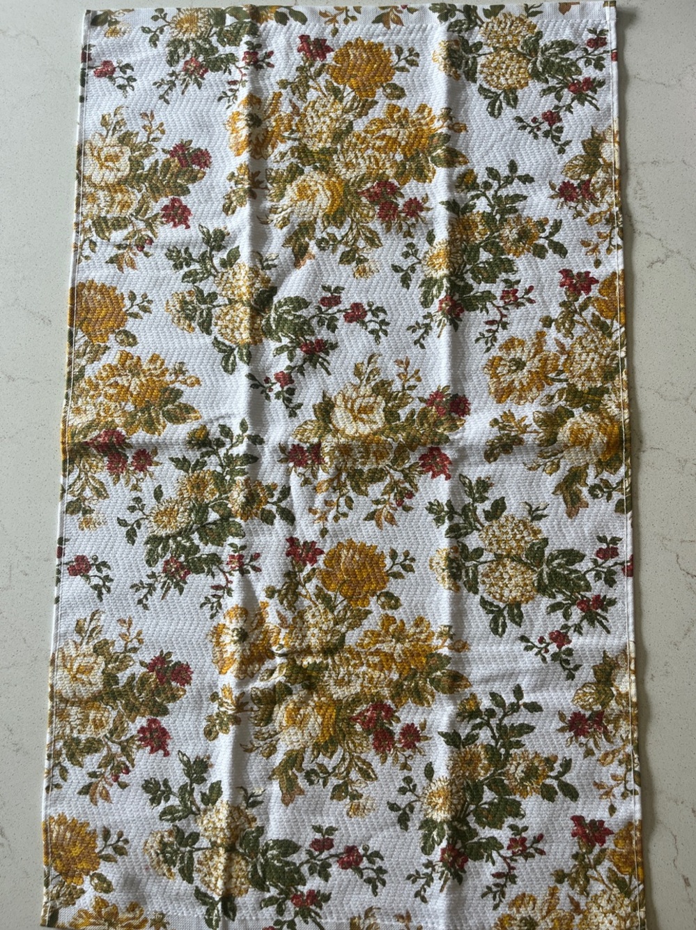 Ralph Lauren Yellow, Green & Red Floral Kitchen Towel (set of 2)